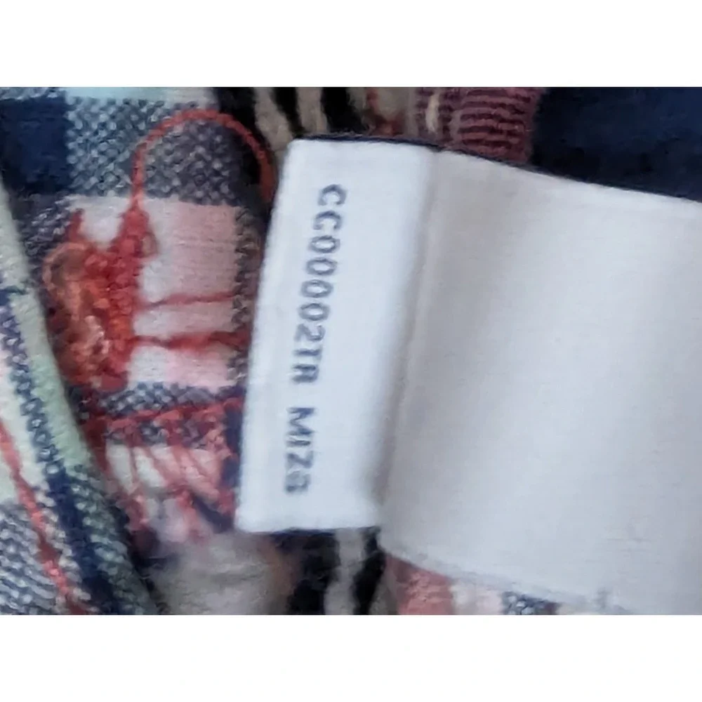 IZOD Shorts Mens 34 Tan Blue Plaid 9